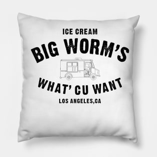 big worms vintage distressed Pillow