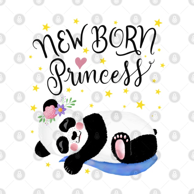 Baby Panda for girls by CalliLetters