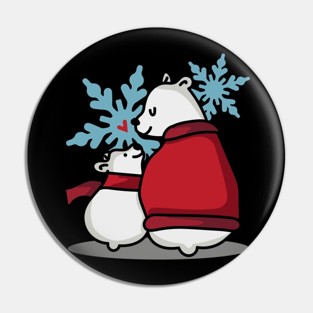 Polar bear with child Pin by Chaoscreator