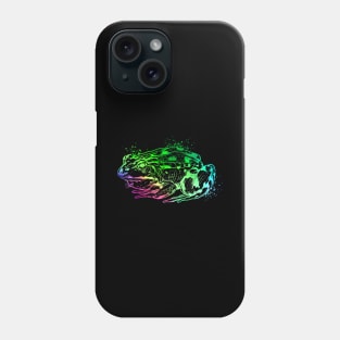 Farbefrohe Zeichnung eines Frosch Phone Case