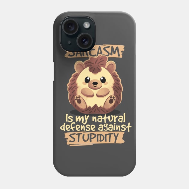 Sarcastic hedgehog Phone Case by NemiMakeit