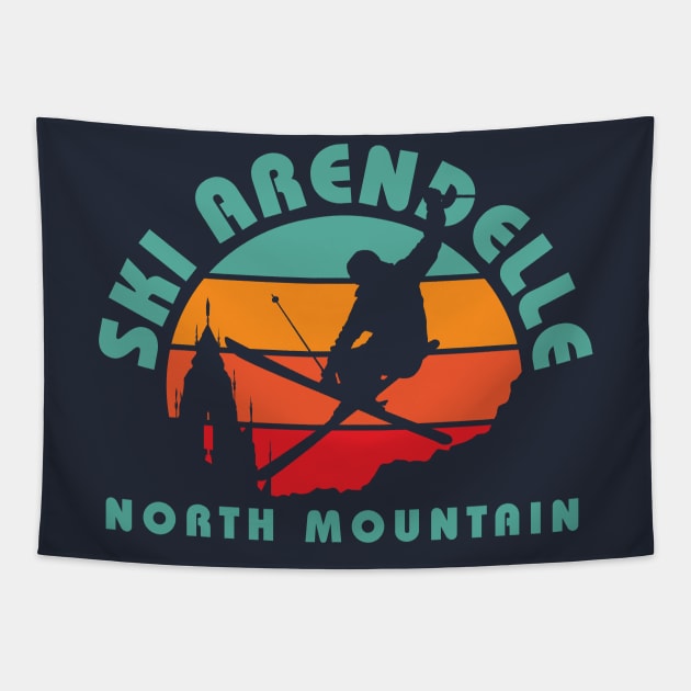 Ski Arendelle Tapestry by MindsparkCreative