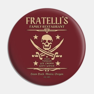 Fratelli's Family Restaurant The Goonies 80s Oregon Original Aesthetic Tribute 〶 Pin