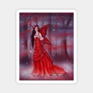 Aneira Valentine fairy By Renee Lavoie Magnet