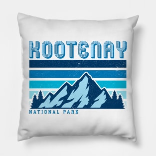 Kootenay national park retro vintage mountains Pillow