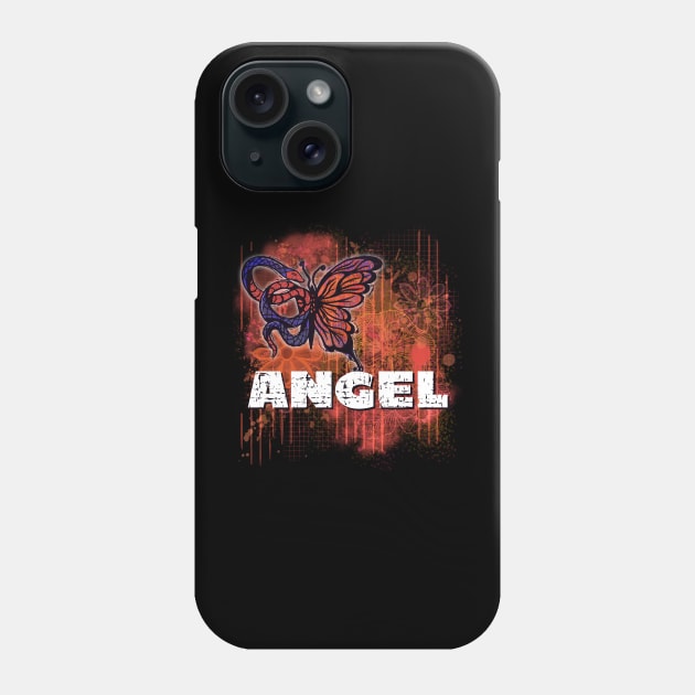 Angel gothic girl fairy grunge design Phone Case by Quirky And Funny Animals