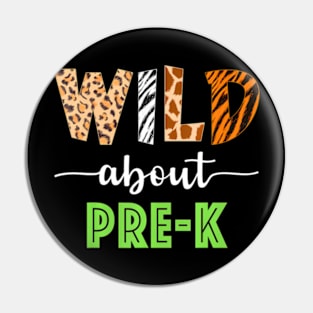 Wild About Pre K Teacher Student Pre K Zoo Pin