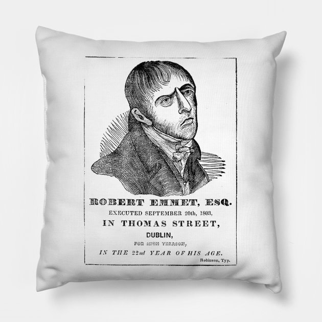 Robert Emmet // Irish Rebellion Design Pillow by feck!