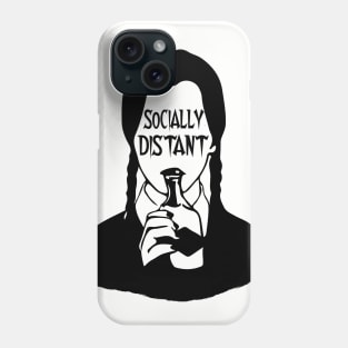 Wednesday Adams Social Distant Phone Case