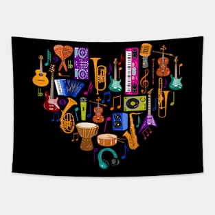 Music heart Tapestry