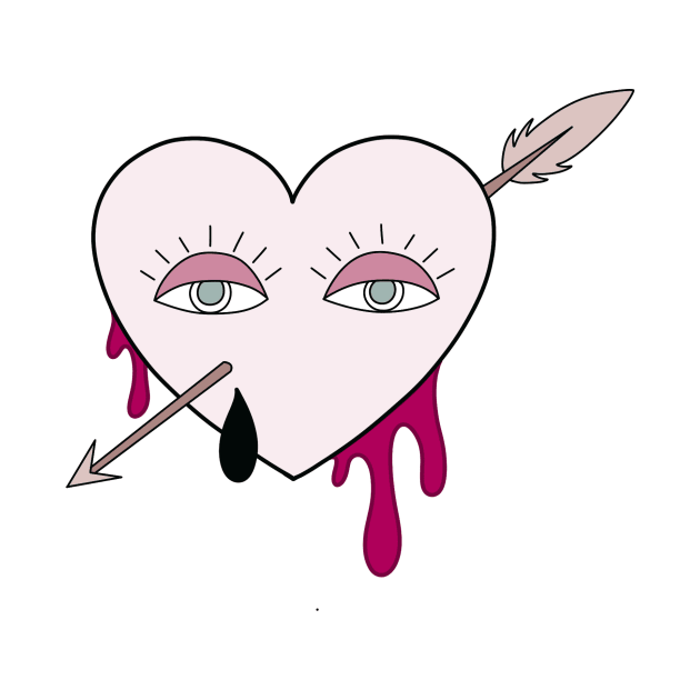 Drippy Heart With Eyes by trippyzipp