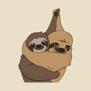 Adorable Dancing Sloth Couple T-Shirt