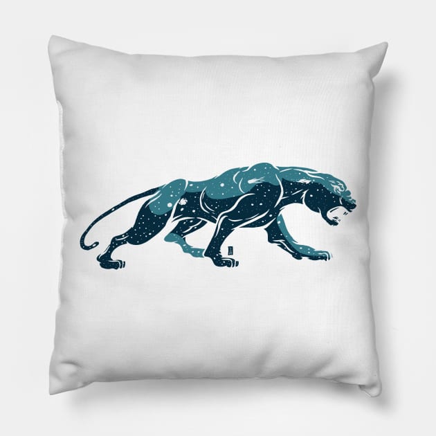 Galaxy Panther Pillow by Thomcat23