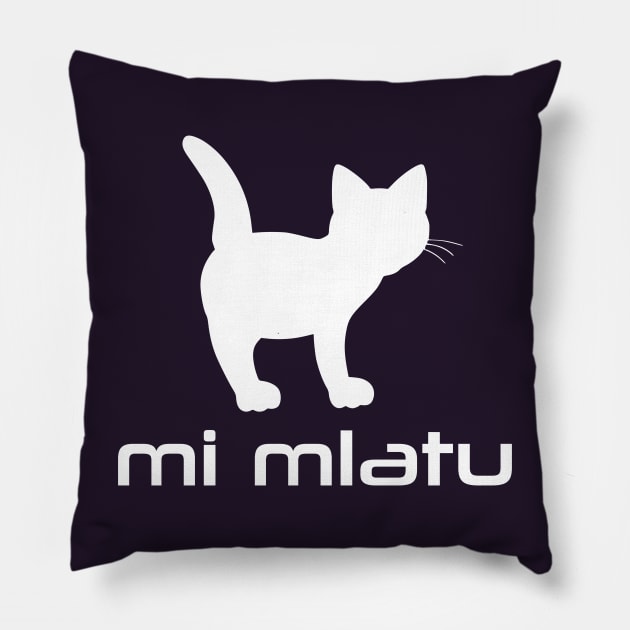 I'm A Cat (Lojban) Pillow by dikleyt