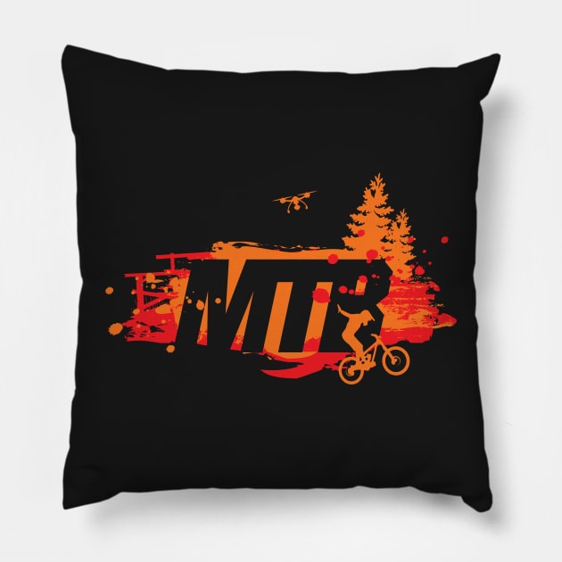 MTB - Mountain Biking Pillow by Hoyda