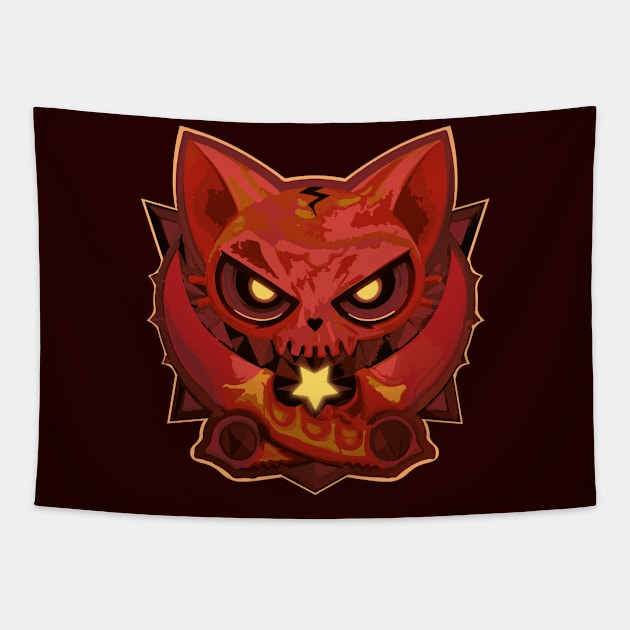 Cat USSR Tapestry by Night9