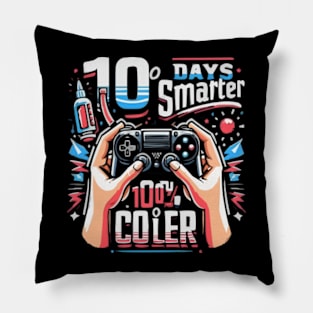 100 days of school 100 days smarter 100 % cooler Pillow