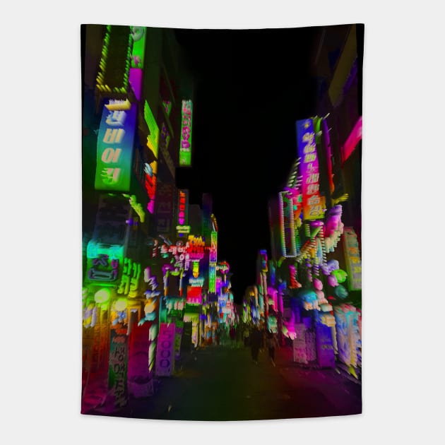 Acid Trip Nights Tapestry by Caline Design