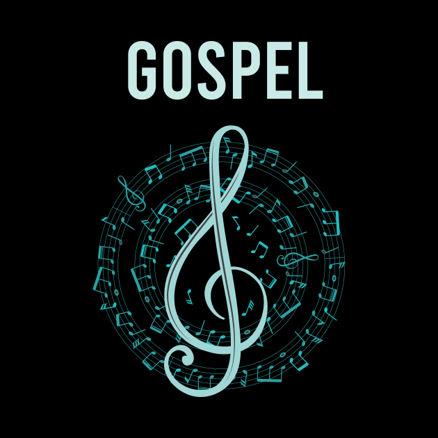 Music Note Circle Gospel by Hanh Tay