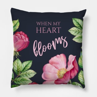 My Heart Blooms Pillow