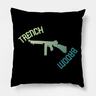 Tommy Gun Trench Broom Pillow