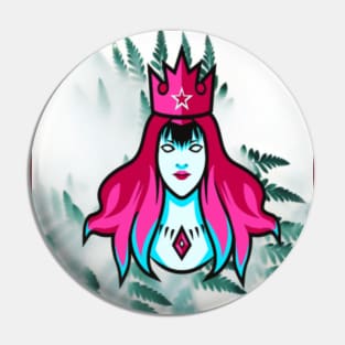 mystic queen of the forest illustration Pin