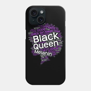 Black Melanin Queen Afro Phone Case