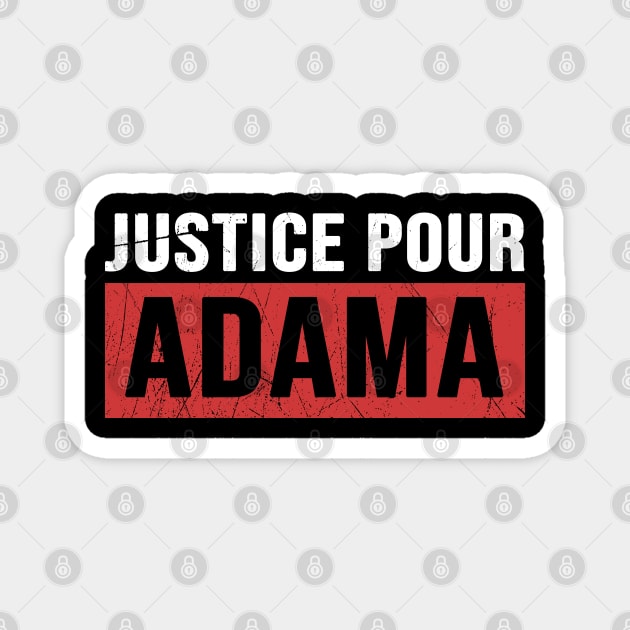 Justice Pour ADAMA Magnet by CF.LAB.DESIGN