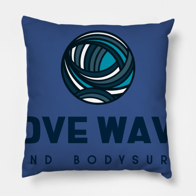 bodysurf and surf Pillow by bodyinsurf