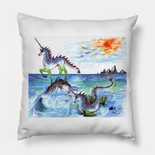 Sea Unicorns Pillow