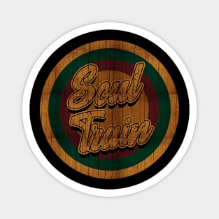 Circle Retro Soul Train Magnet