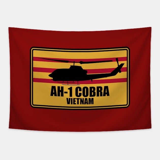 AH-1 Cobra Vietnam Patch Tapestry by TCP