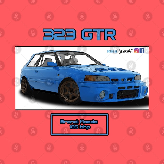 Mazda 323 GTR Blue by PjesusArt