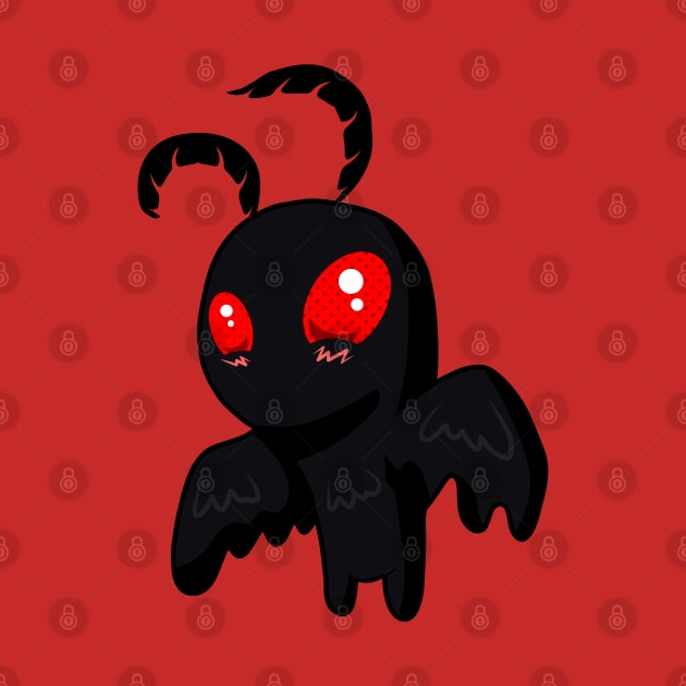 Cute Dark Mothman by stevenselbyart