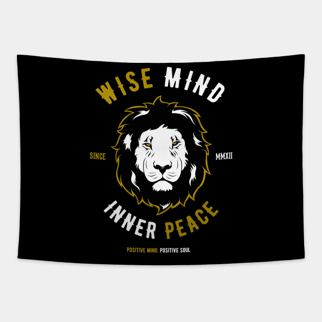 Leo - Wise Mind, Inner Peace Tapestry by Hariolf´s Mega Store