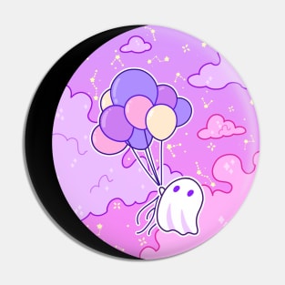 Up - Ghostie likes helium colorful balloons Pin