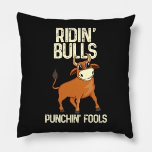 COWBOY / COWGIRL: Ridin Bulls Pillow