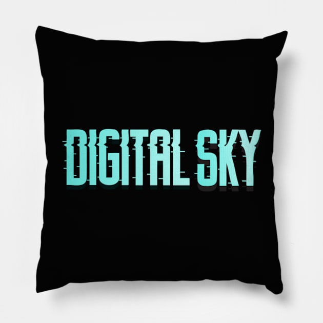 Miscellaneous Items: Digital Sky (Black) Pillow by DigitalSky