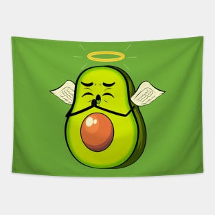 holy guacamole funny cute avocado Tapestry