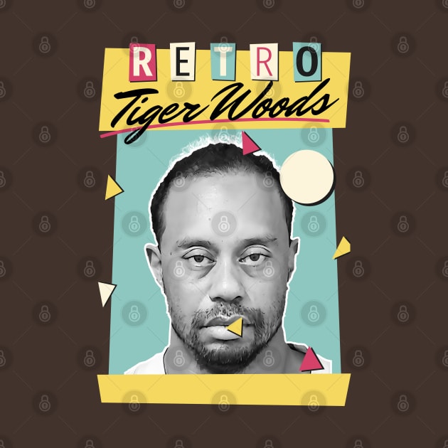 Tiger Woods - Retro Style by Punyaomyule