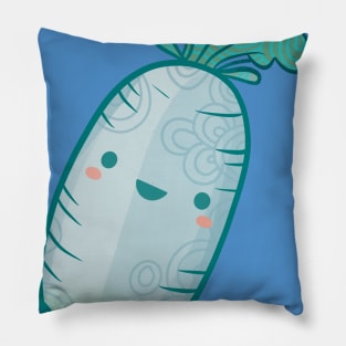 Cute Smiling Daikon Radish Pillow