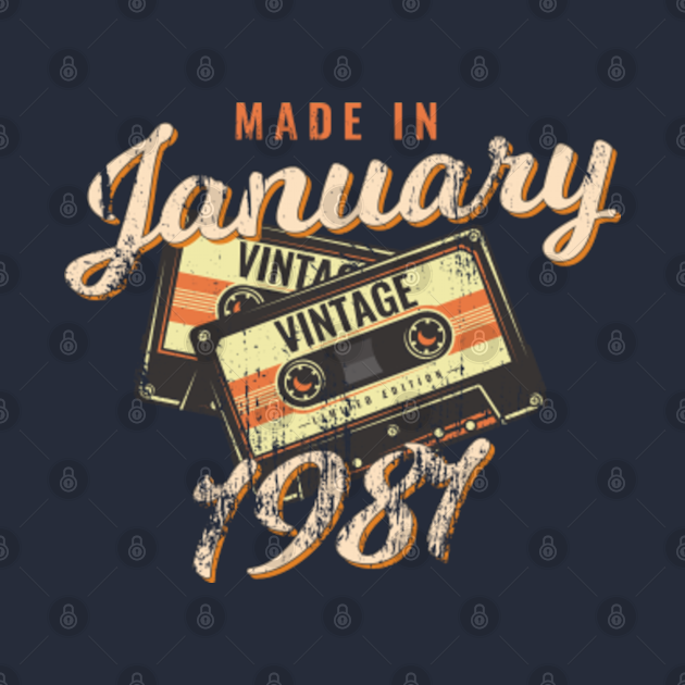 Download Vintage JANUARY 1981 Made in 1981 40th birthday 40 yrs ...