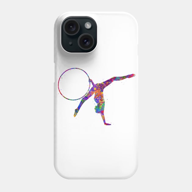 Rhythmic gymnastics hoop Phone Case by Yahya Art