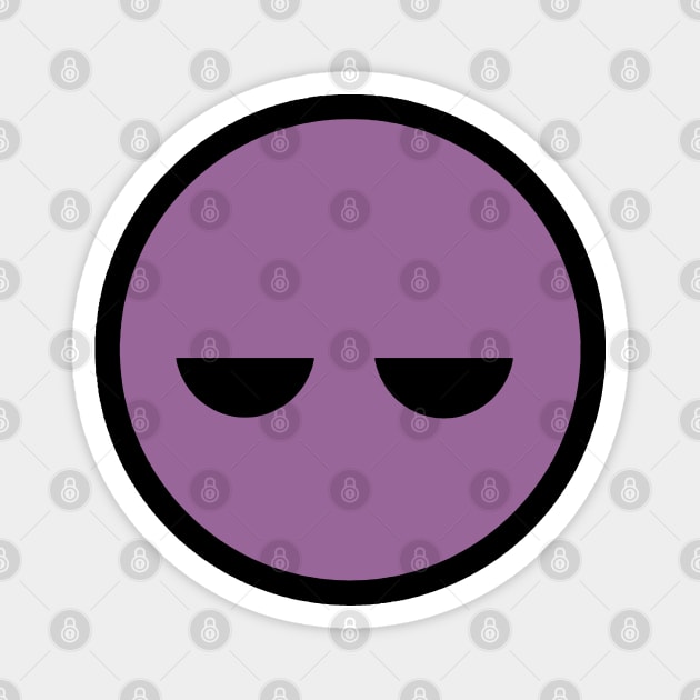 Purple Face Magnet by GreenGuyTeesStore