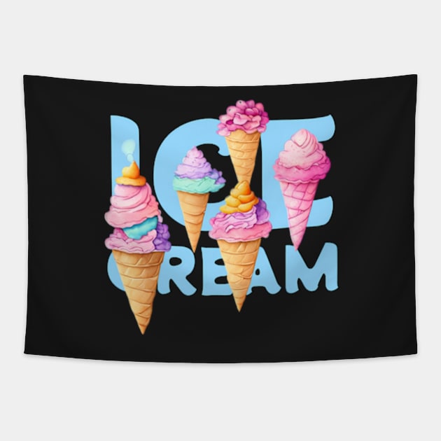 ice cream Tapestry by BrisaArtPrints