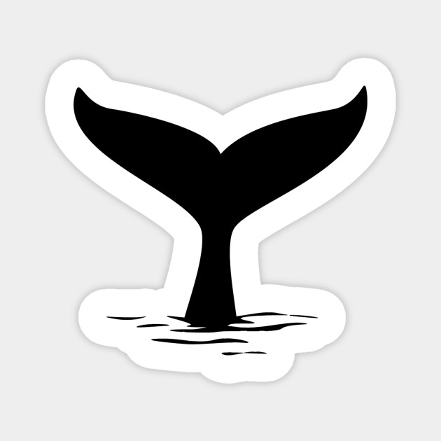 Whales Tail Silhouette Whale Magnet Teepublic Killer whale humpback whale , cartoon whale png clipart. whales tail silhouette