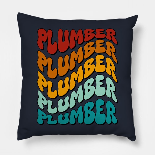 Plumber Pillow by TrendyPlaza