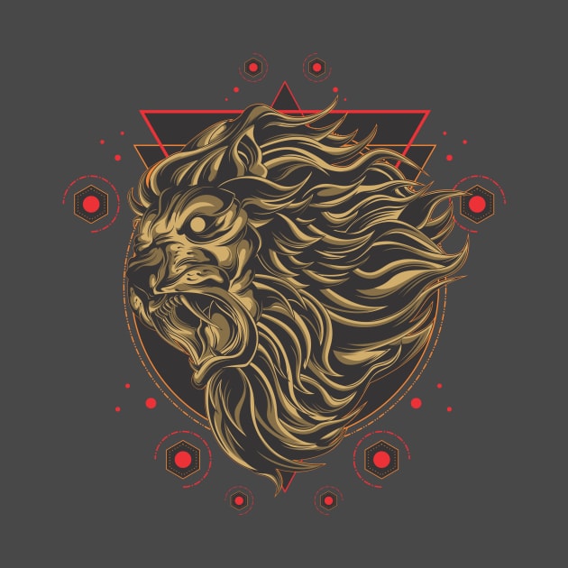 Raging lion by King Tiger