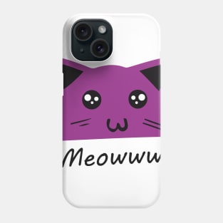 Meowww cute cat Phone Case