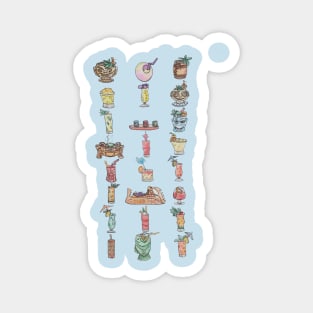 Enchanted Tiki Drinks Magnet